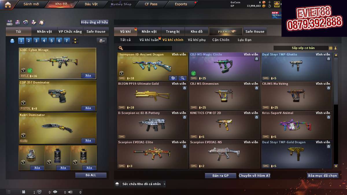 shop acc cf uy tin gia re